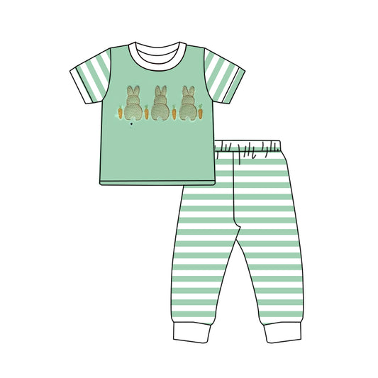 Easter bunny boy short sleeve outfit preorder
