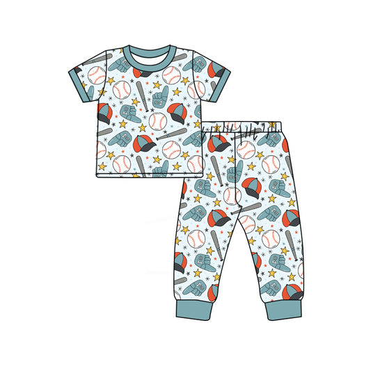 Baseball top matching pants boy outfit preorder