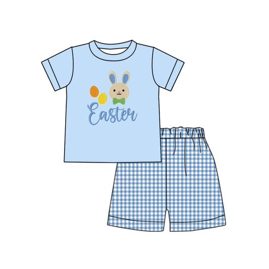 baby boy Easter bunny egg summer short set preorder