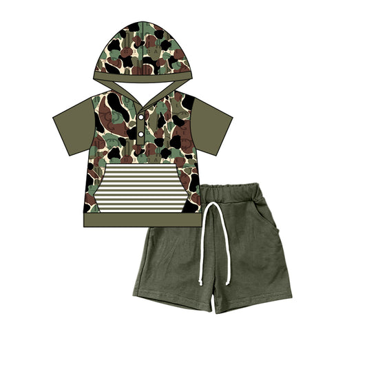 baby boy short sleeve camo outfit preorder