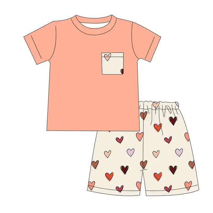 valentines heart baby boy outfit preorder