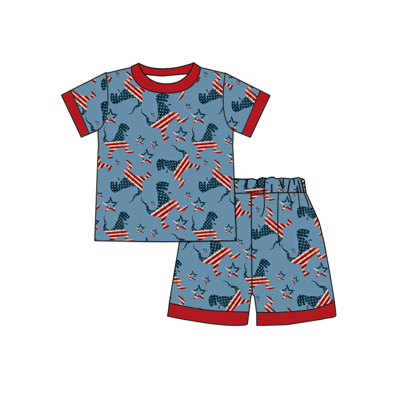 American flag dinosaur forth of july  outfit preorder