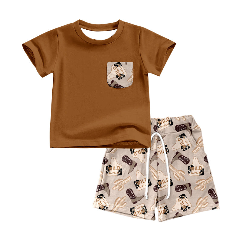 cowboy western baby clothes set preorder