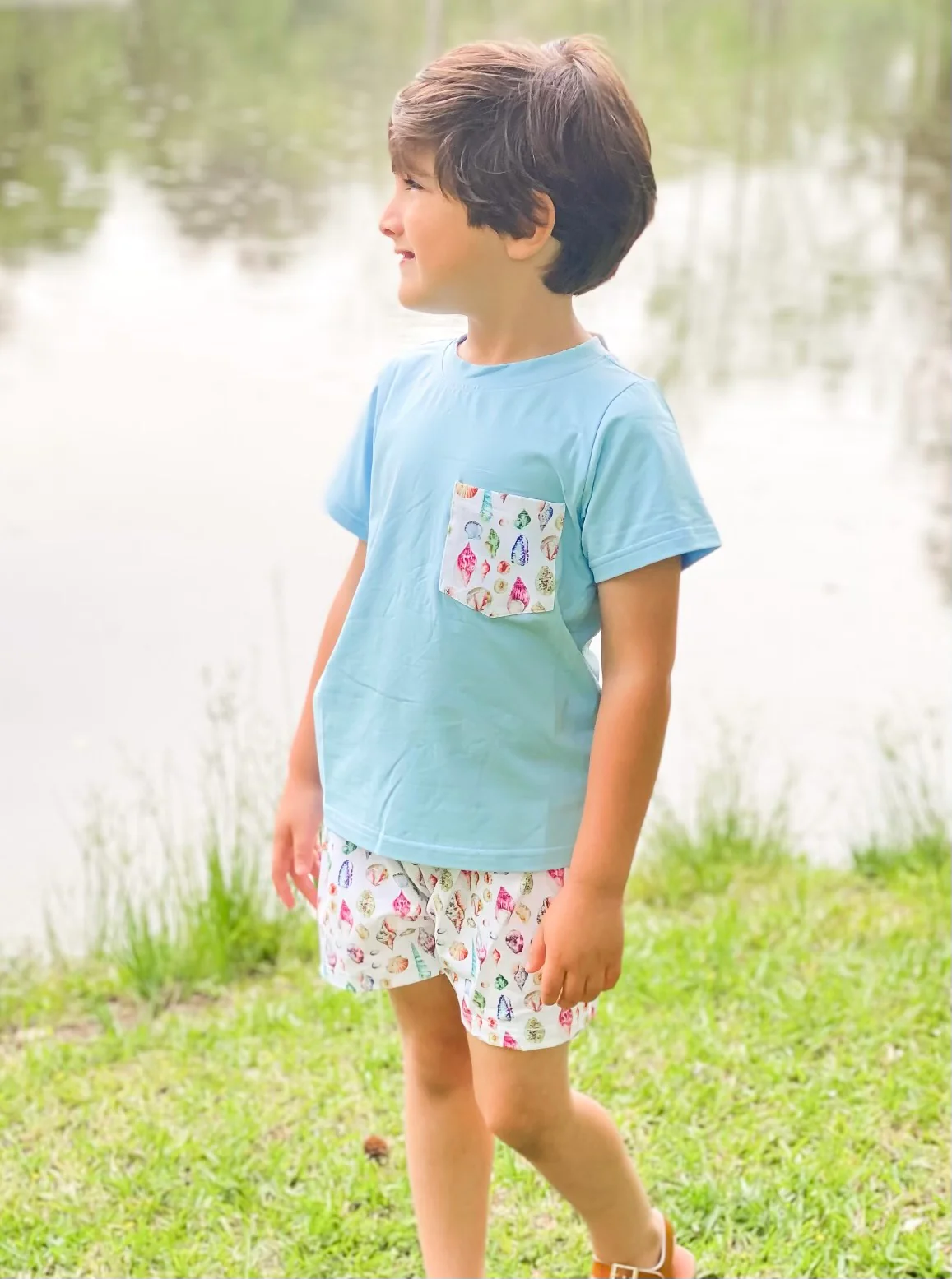 baby boys beach shell outfit preorder
