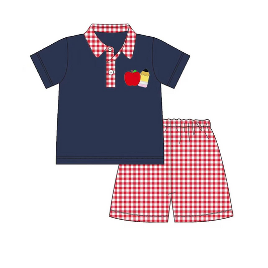 back to school pencil apple outfit preorder
