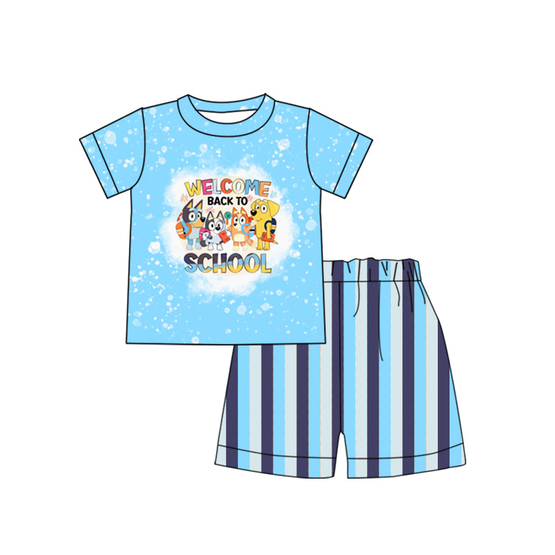 bleu cartoon dog back to school outfit preorder