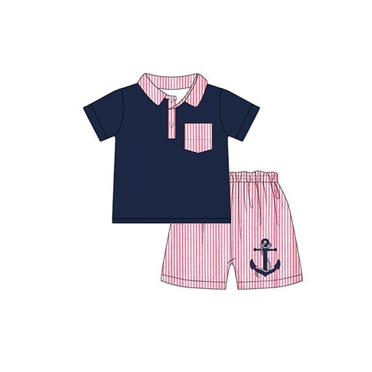 infant baby boy anchor outfit preorder