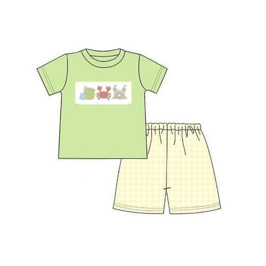 infant baby boy summer beach tool outfit preorder
