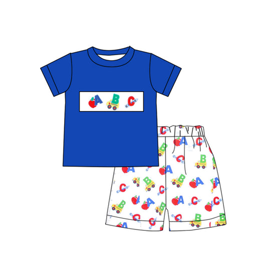 ABC apple back to school boy outfit preorder
