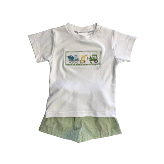 baby boy clothes construction baby outfit