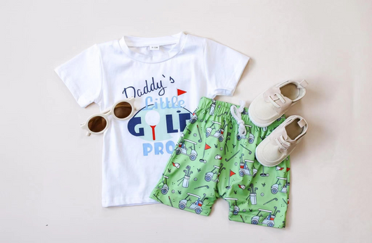 daddys little golf baby boy sports outfit preorder