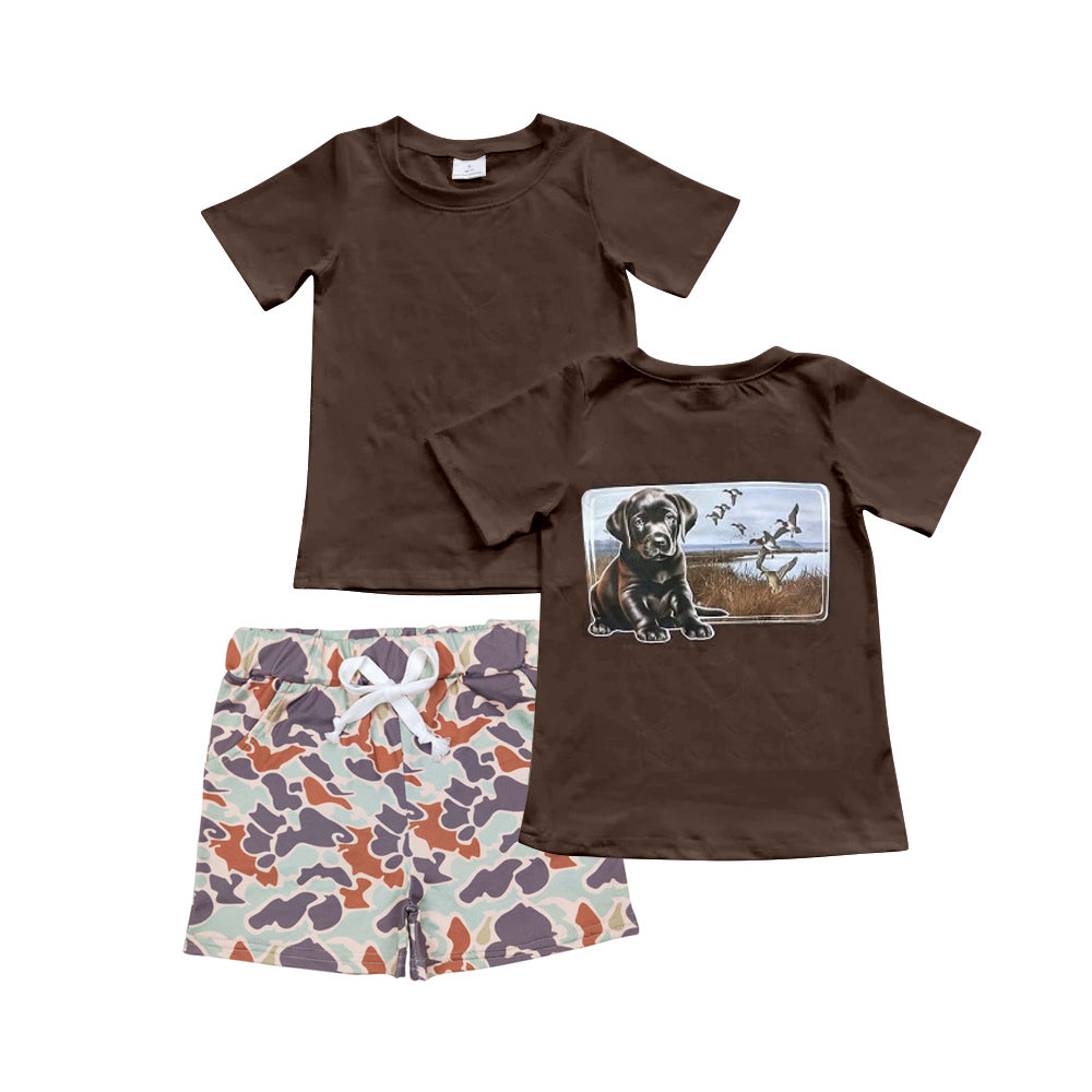 Hunting season dog duck baby boy summer outfit preorder