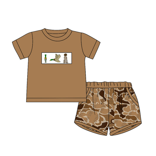 Duck call dog gone hunting baby boy camo outfit preorder