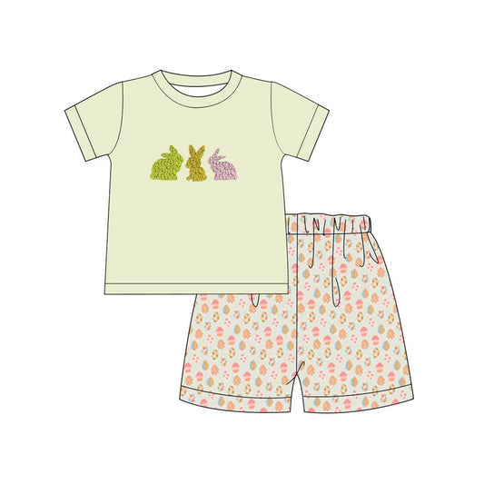 Easter bunny top matching shorts baby boy outfit preorder