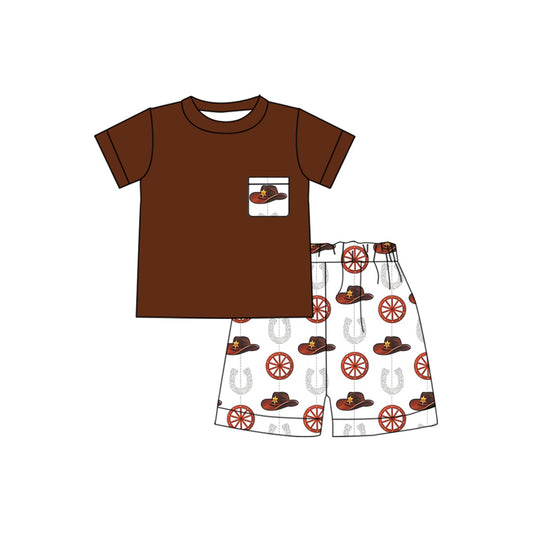 Cowboy western hat baby boy summer outfit preorder