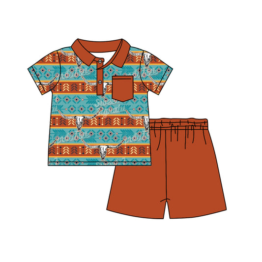 Western cowboy baby summer outfit preorder