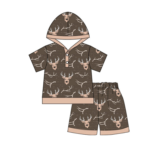 Baby boy gone hunting reindeer outfit preorder