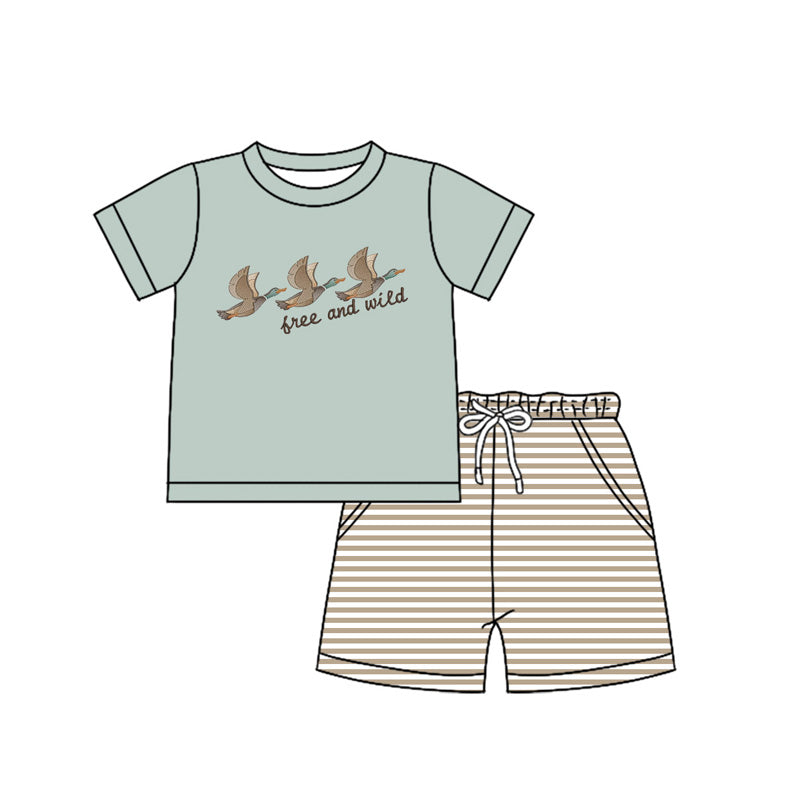 Free and wild baby boy summer  outfit preorder