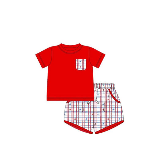 American boy 4th of july star outfit preorder