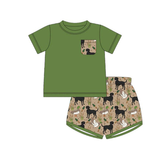 Baby boy duck dog summer outfit preorder