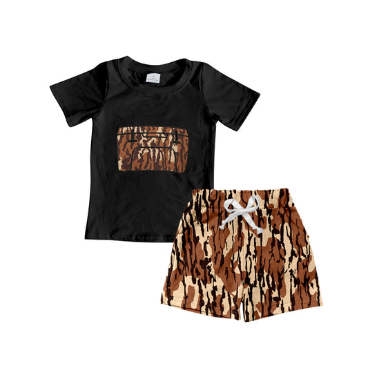 Baby boys camo box shirt matching shorts  summer outfit preorder