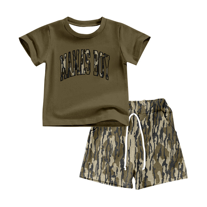 Mamas boy shirt bottomland shorts summer outfit preorder