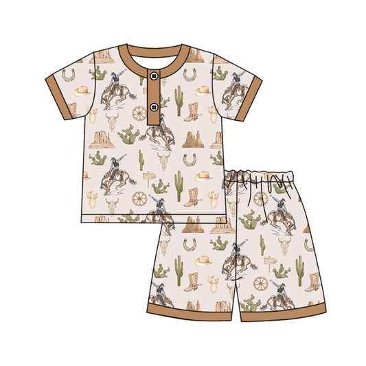 Baby boy western rodeo summer outfit preorder
