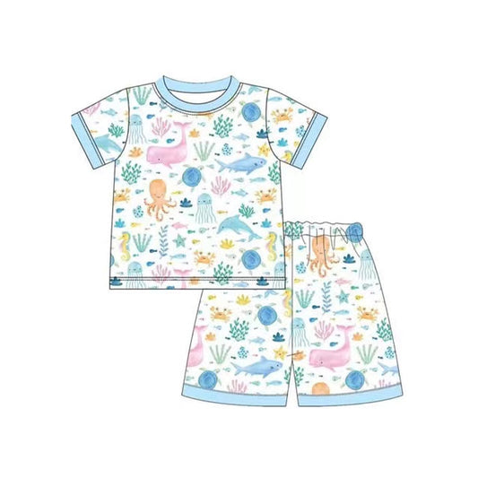 Baby boy sea animal summer clothes preorder