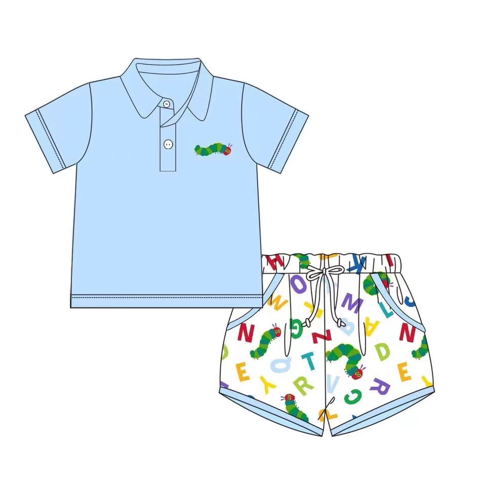 Baby boy ABC back to school outfit preorder
