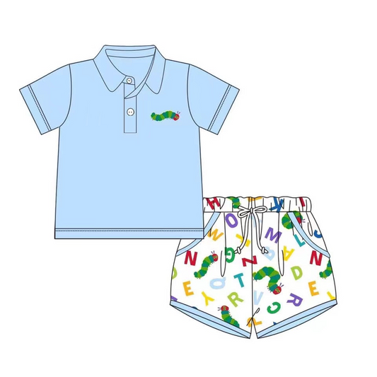 Baby boy ABC back to school outfit preorder