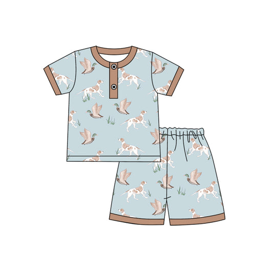 Duck dog baby boy summer hunting outfit preorder