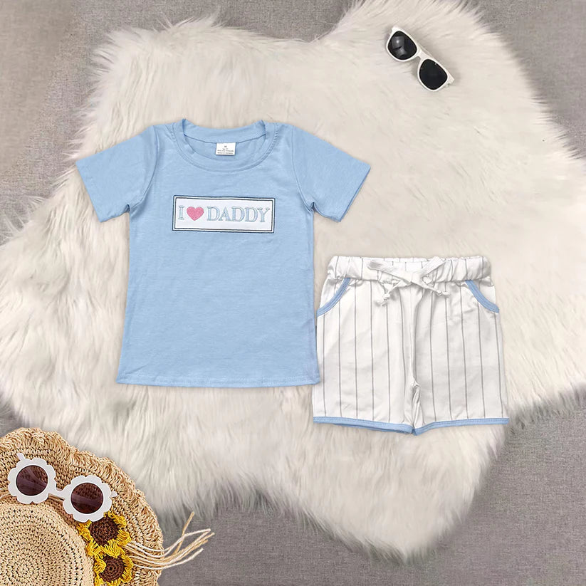 Daddys boy kids baby summer clothes