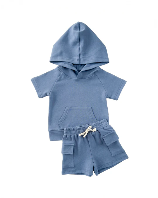 Toddle baby boy blue hoodie outfit preorder