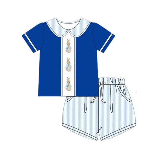 Easter bunny design kids boys holiday outfit preorder