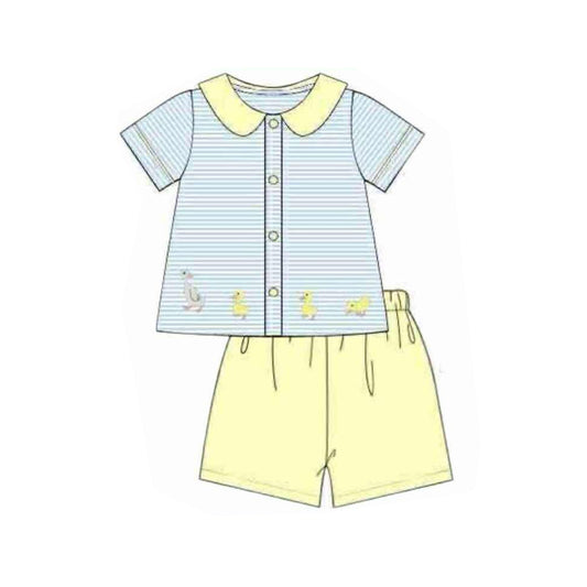 Goose shirt matching shorts boys summer outfit preorder