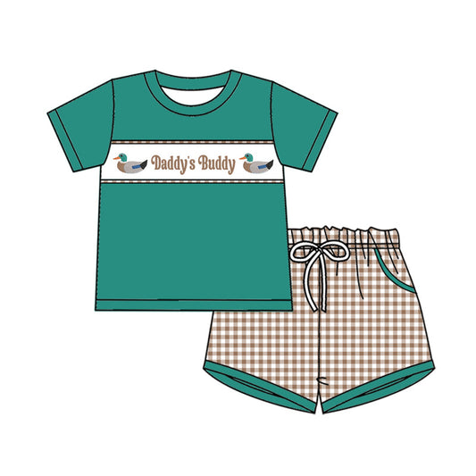 Daddys buddy top matching shorts boys summer outfit preorder
