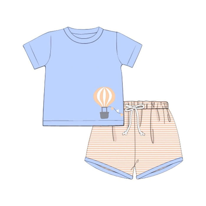 Balloon top matching shorts boy summer outfit preorder