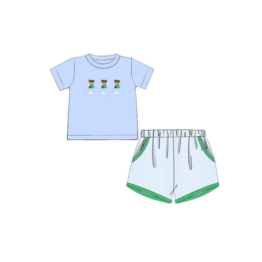 Golf top matching shorts boy summer outfit preorder