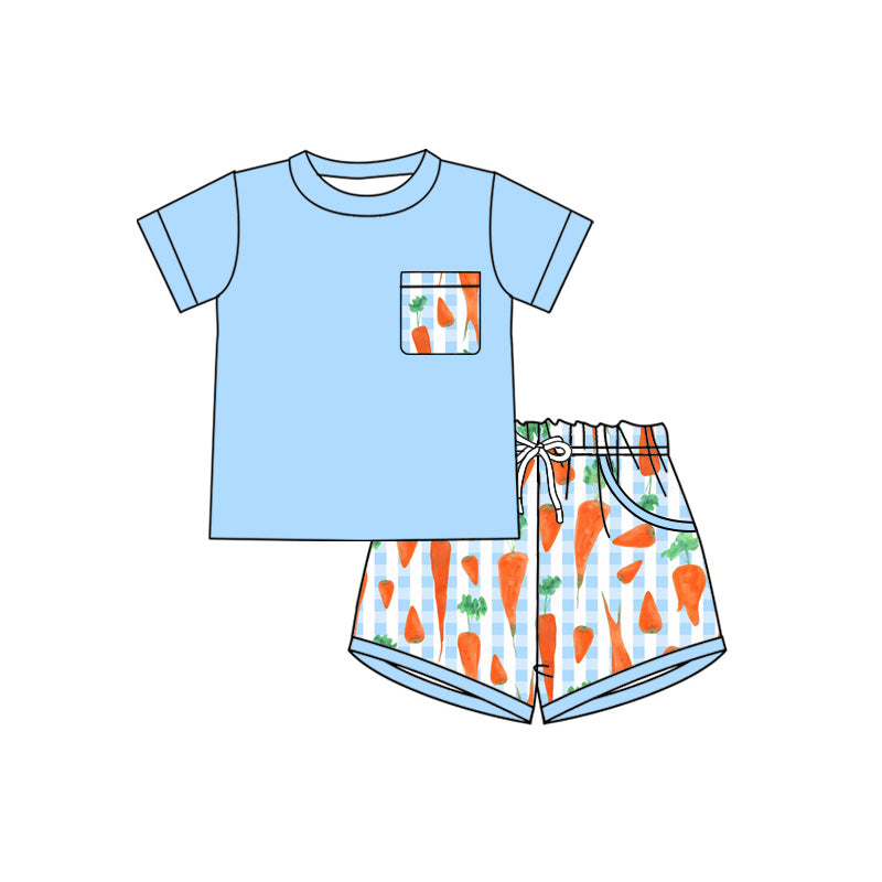 Toddle baby boy Easter carrot summer outfit preorder