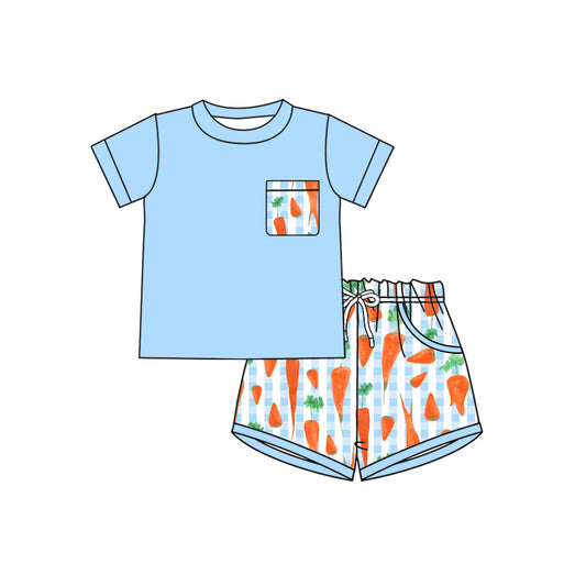 Toddle baby boy Easter carrot summer outfit preorder