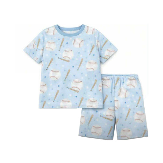 Baseball top matching shorts boy summer outfit preorder