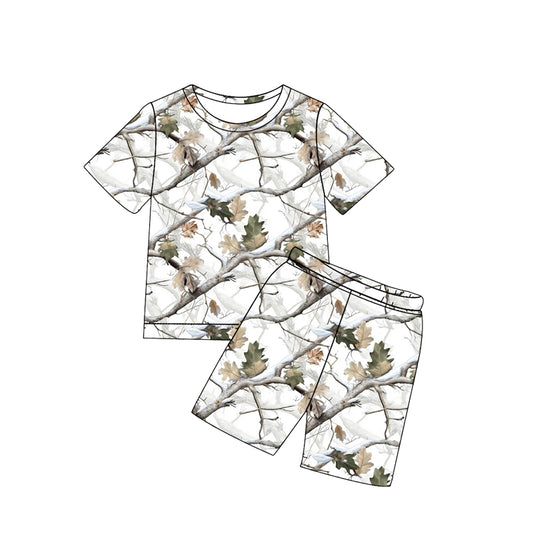Camouflage top matching shorts boy summer outfit preorder