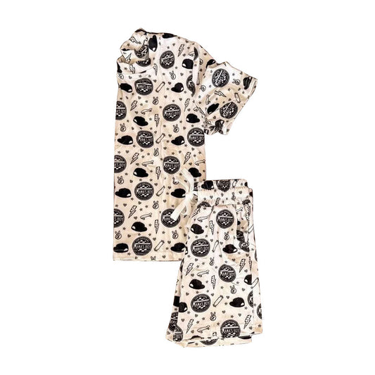 Mamas boy top matching shorts boy summer outfit preorder
