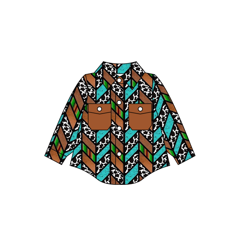 baby boy long sleeve button up shirt preorder