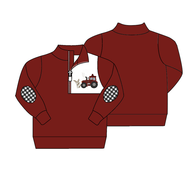 kids farm tractor long sleeve pullover preorder