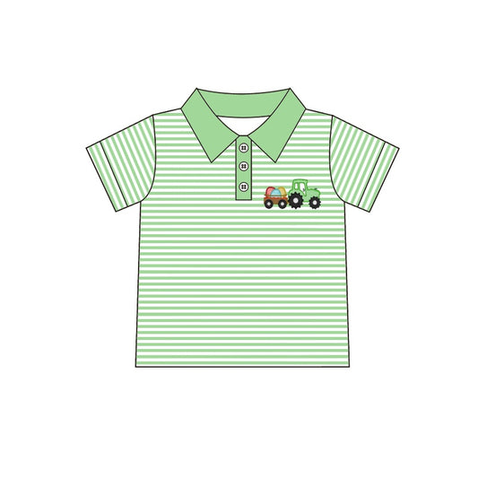 Easter egg tractor short sleeve polo shirt preorder