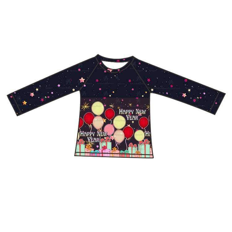 Happy New Year long sleeve t-shirt top preorder