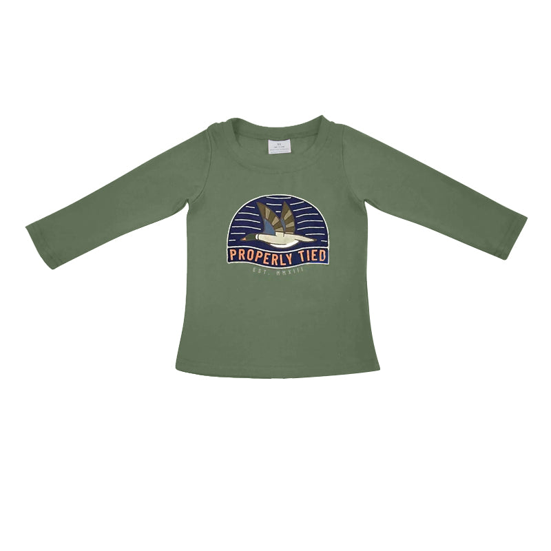 boy long sleeve mallard duck shirt preorder