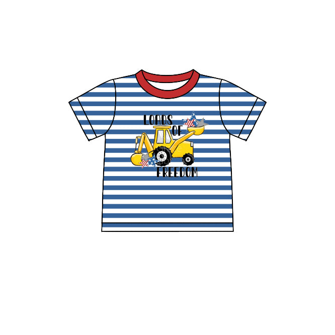 Toddle boy july 4th construction shirt preorder