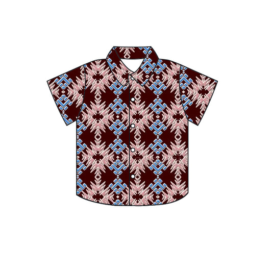 cowboy western short sleeve button shirt preorder